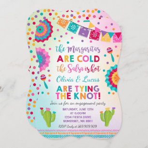 Fiesta Engagement Party Invitation Mexican Party