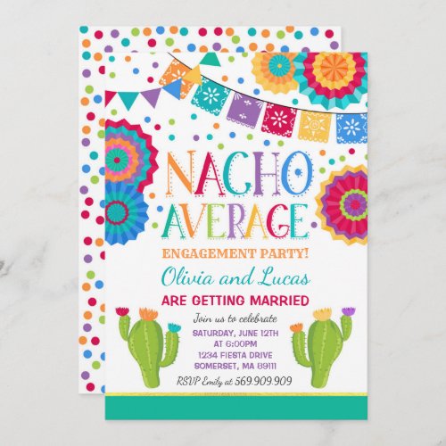 Fiesta Engagement Party Invite Nacho Average Party