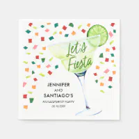 Fiesta Engagement Party Paper Napkins