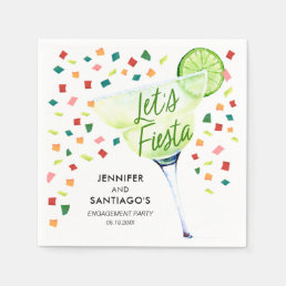 Fiesta Engagement Party Paper Napkins