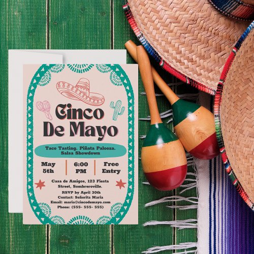 Fiesta Fantstica Cinco de Mayo Celebration Postcard