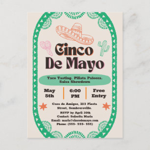Fiesta Fantástica: Cinco de Mayo Celebration Postcard