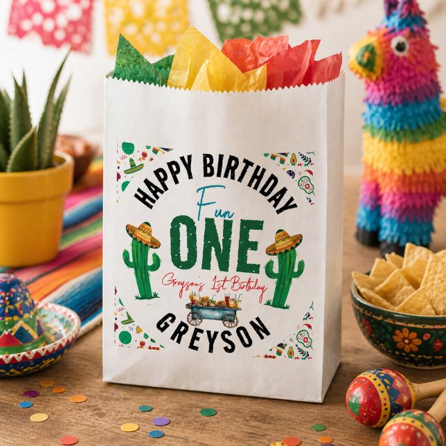 Fiesta First | 1st Birthday Party Favor Bag (Fiesta First | 1st Birthday Party Favor Bag)