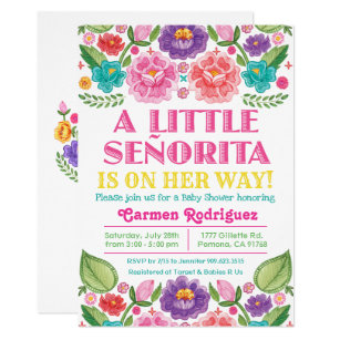 Mexican Cards Baby Shower Invitations Zazzle