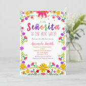 Fiesta Floral Baby Shower Invitation (Standing Front)
