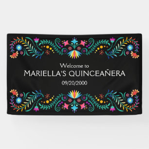 Fiesta Floral Birthday Shower Wedding Banner