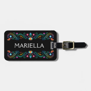 Fiesta Floral Luggage Tag
