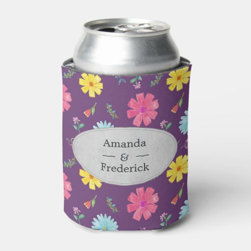 Fiesta Floral themed Wedding Can Cooler