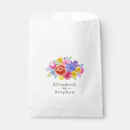 Fiesta Floral Wedding Favor Bag