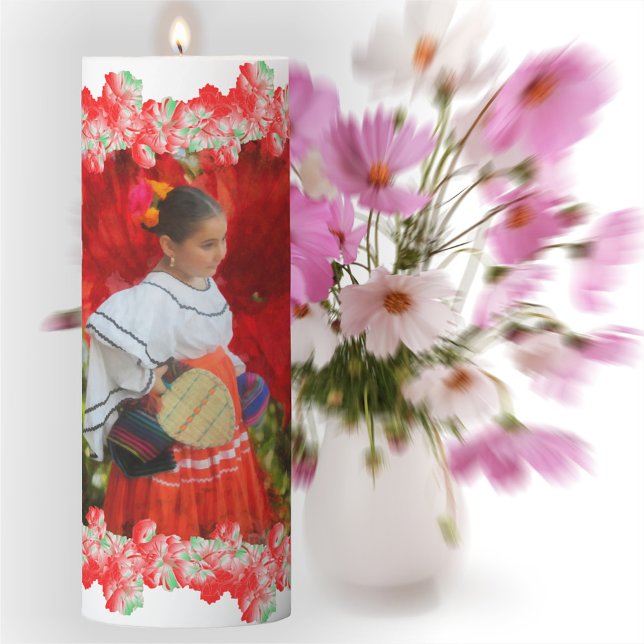 Fiesta Flower 2555 Pillar Candle (Creator Uploaded)
