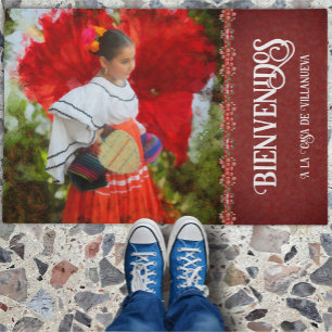 Fiesta Flower Bienvenidos 2555 Doormat