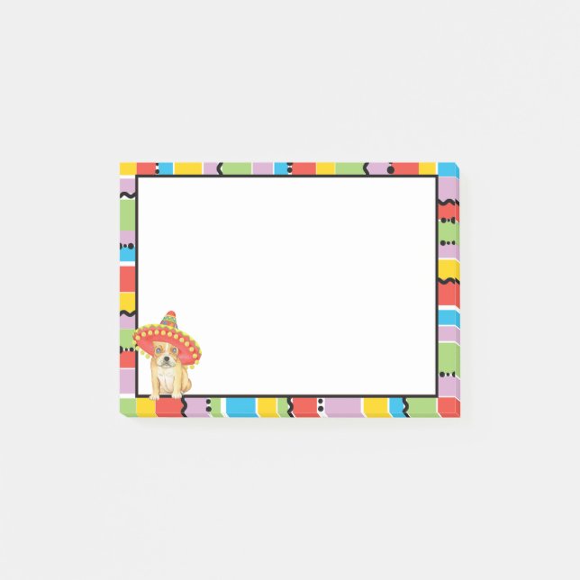 Fiesta Frenchie Post-it Notes (Front)