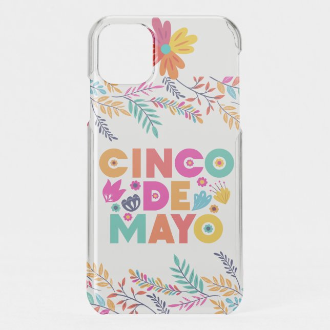 Fiesta Frenzy: Vibrant Cinco de Mayo Celebration Uncommon iPhone Case (Back)