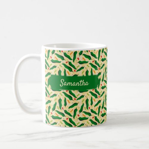 Fiesta Fun Green Chile Pattern Coffee Mug