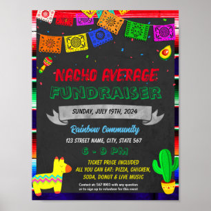 Fiesta Fundraiser event template Poster