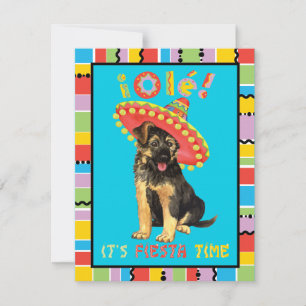 Fiesta German Shepherd Invitation