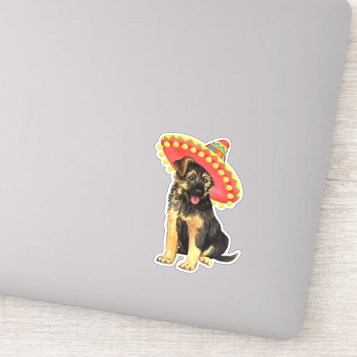 Fiesta German Shepherd Vinyl Sticker