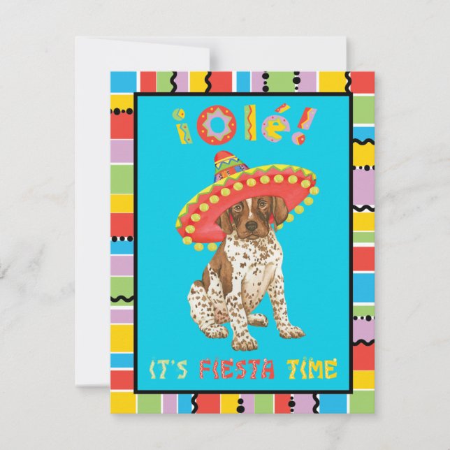 Fiesta German Shorthaired Pointer Invitation (Front)