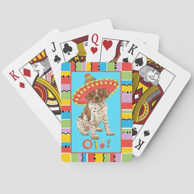 Fiesta German Shorthaired Pointer Poker Cards (Back)