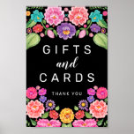 Fiesta Gifts and Cards Sign<br><div class="desc">Help your guests easily find the gift table with this lovely sign!</div>
