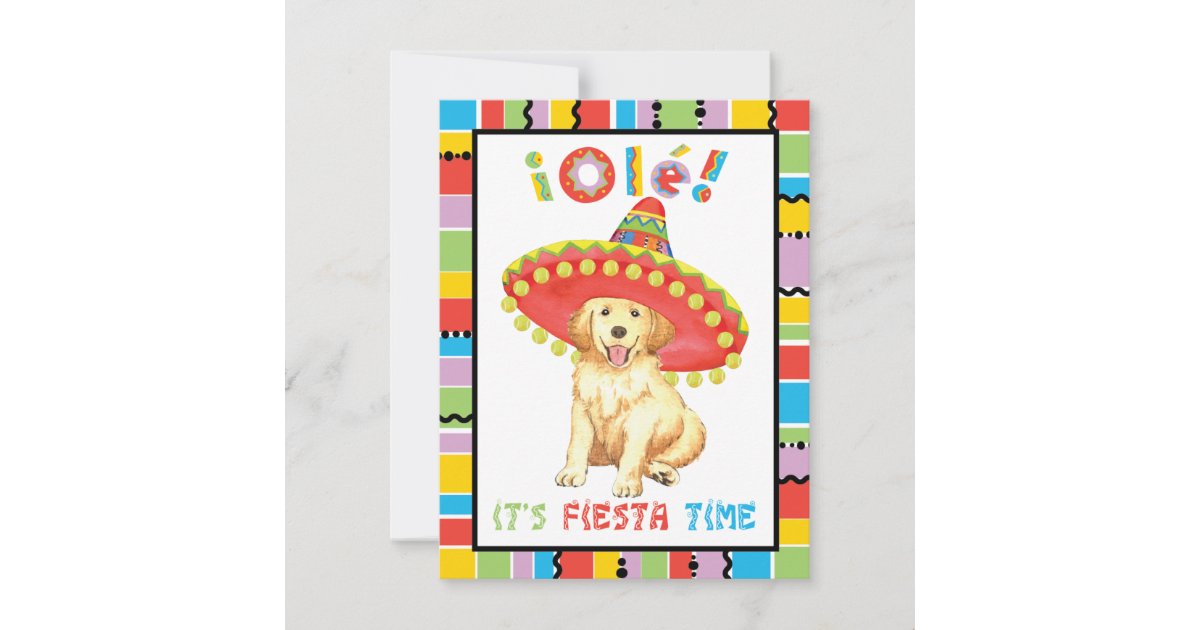 Fiesta Golden Invitation | Zazzle