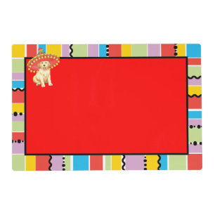 Fiesta Golden Retriever Placemat