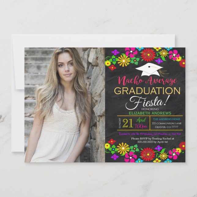 Fiesta Graduation Invitation (Front)