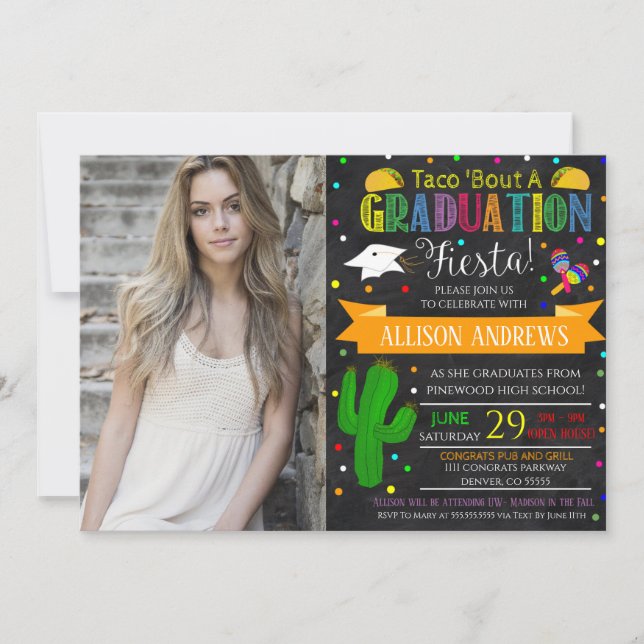 Fiesta Graduation Invitation (Front)