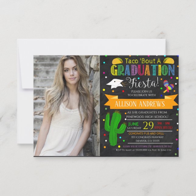 Fiesta Graduation Invitation (Front)