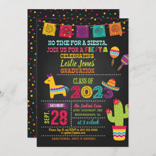 Fiesta Graduation Invitation - Blk (2023)