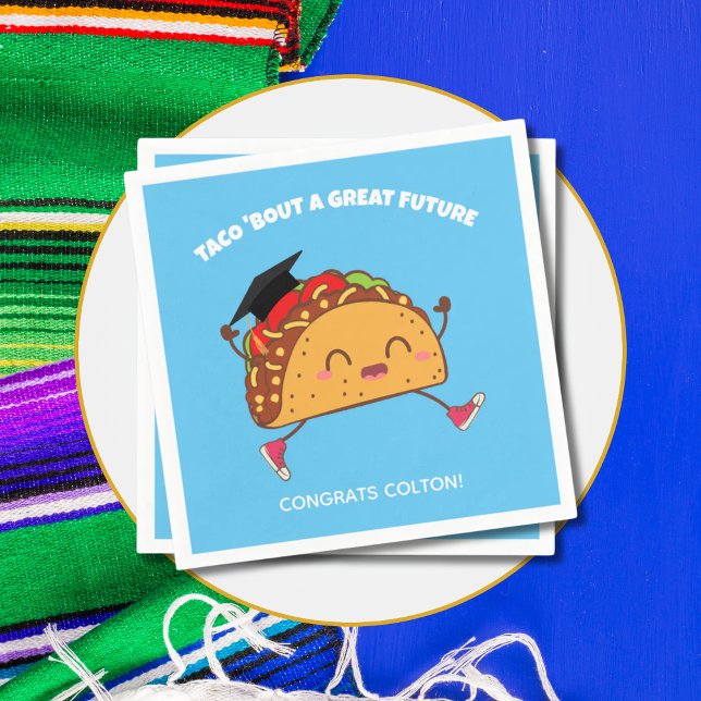 Fiesta Graduation Party Taco Bout a Great Future Napkins (Fiesta Graduation Party Taco Bout a Great Future Napkins)