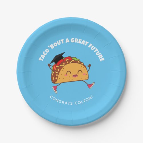 Fiesta Graduation Party Taco Bout a Great Future Paper Plates