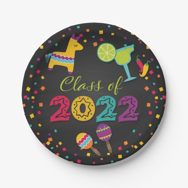 Fiesta Graduation Plate - Class of 2022 (Front)