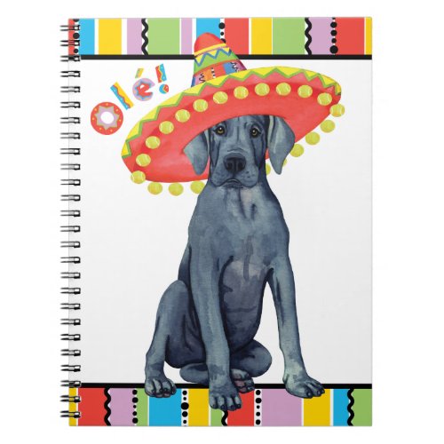 Fiesta Great Dane Notebook