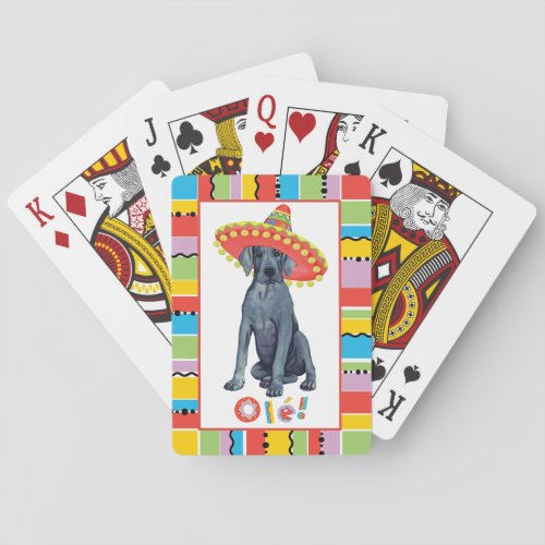 Fiesta Great Dane Playing Cards