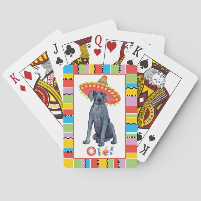 Fiesta Great Dane Poker Cards (Back)