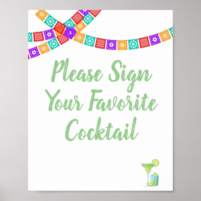 Fiesta Guest Book Sign (Front)