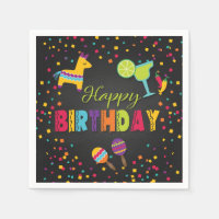Fiesta Happy Birthday Napkins