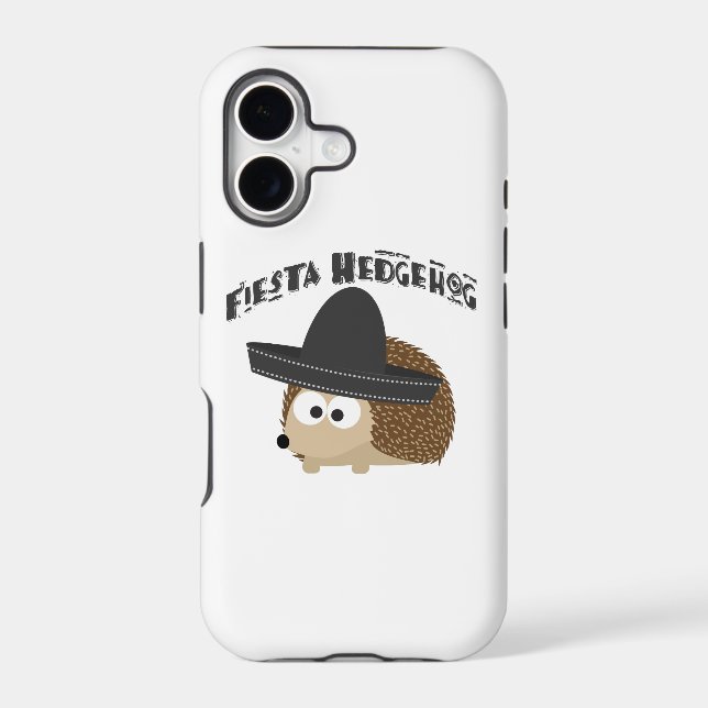 Fiesta Hedgehog Iphone Case (Back)