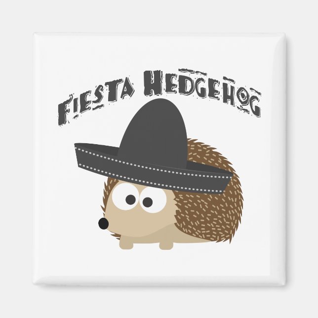 Fiesta Hedgehog Magnet (Front)