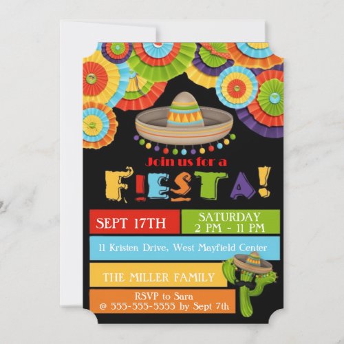 FIESTA Hispanic Heritage Month Party Invitation