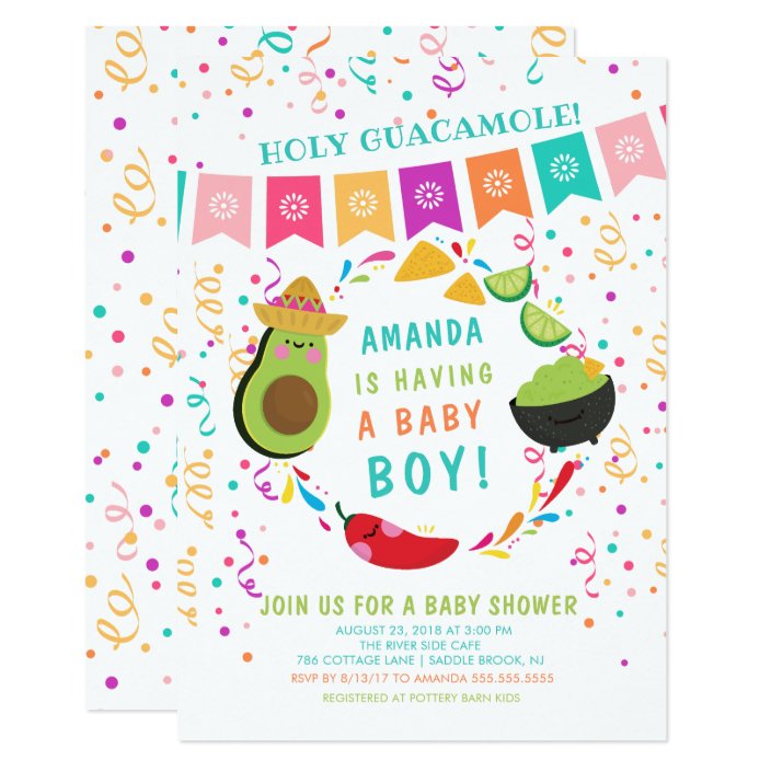 holy guacamole baby shower