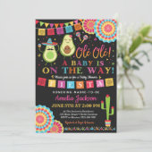 Fiesta Holy Guacamole Baby Shower Invite Mexican (Standing Front)