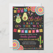 Fiesta Holy Guacamole Baby Shower Invite Mexican (Front)
