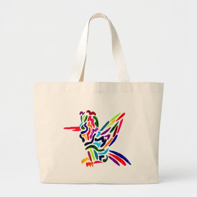 Fiesta Hummingbird Tote Bag (Front)
