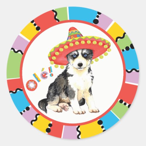 Fiesta Husky Classic Round Sticker