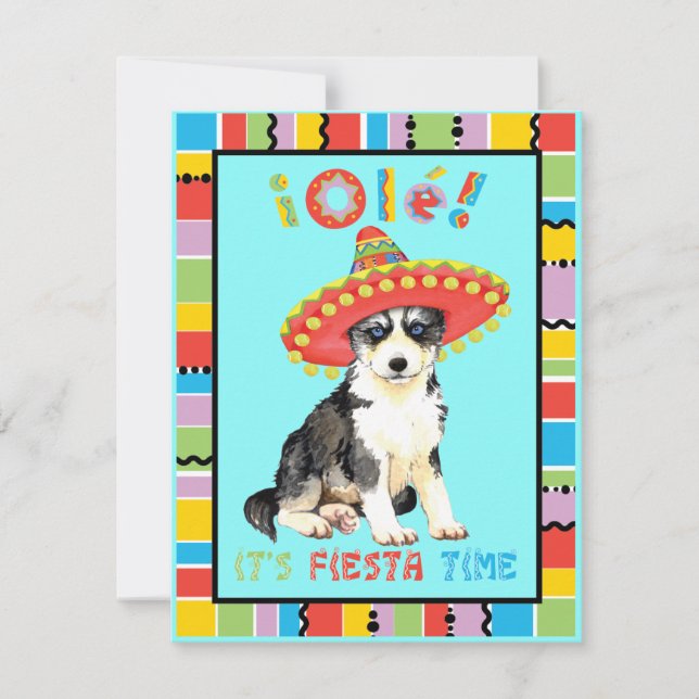 Fiesta Husky Invitation (Front)