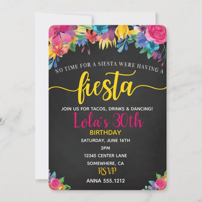 FIESTA INVITATION (Front)