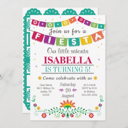 Fiesta Invitation _ Birthday Invitation All Ages