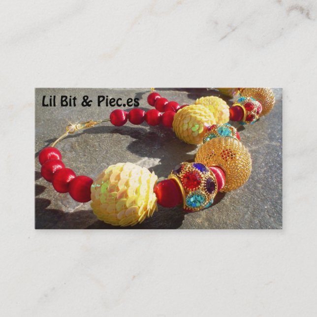 Fiesta Jewerly and Accessories Business Cards (Front)